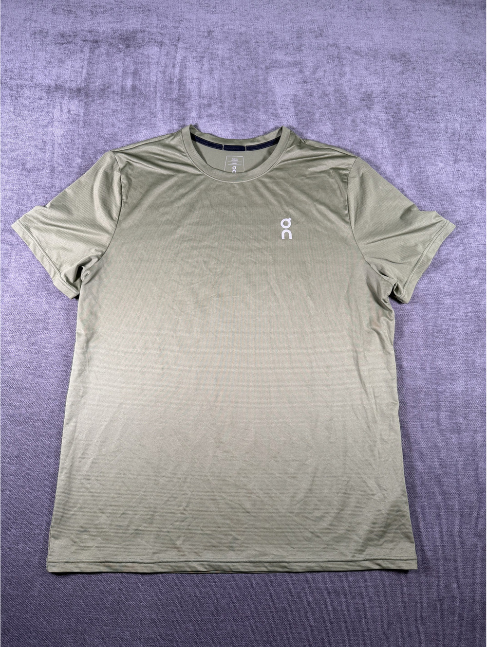 On Core-T Men's Running T-Shirt Large Olive Green